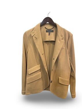 Rag & Bone New York Camel 100% Wool Knit Blazer – Size 10 – Made in USA